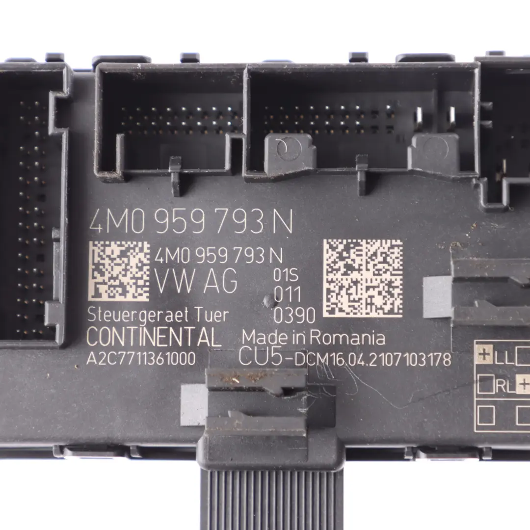 Front Door Control Module Unit ECU Driver's Side to Audi A5 F5 A4 B9 with Part number 4M0959793N Audi A5 F5 A4 B9 Front Door Control Module Unit ECU Driver's Side - SKU 4M0959793N - Part number 4M0959793N