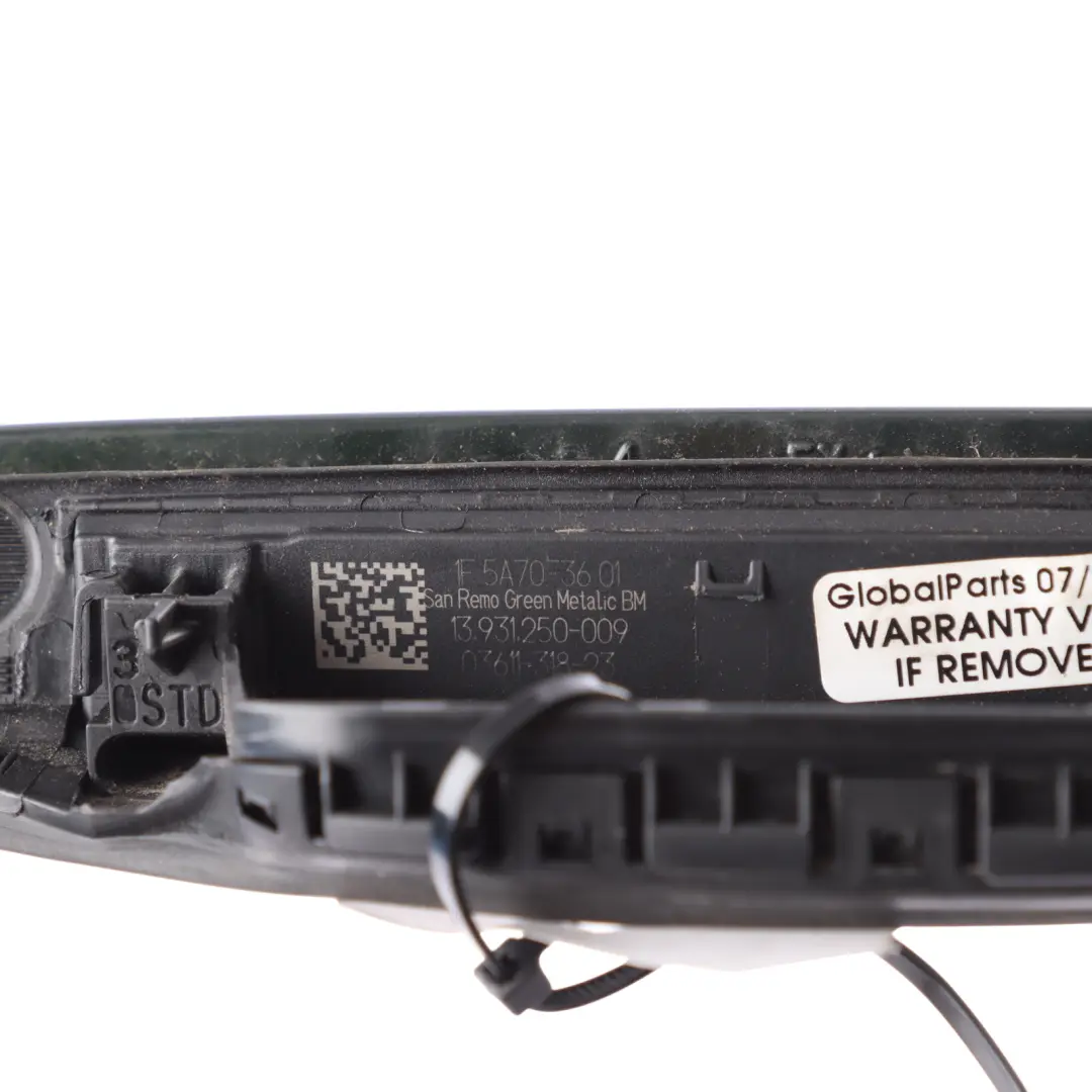 Grab Handle Outside Door Left N/S San Remo Green - C4E to BMW i4 G26 with Part number 5A70F36 BMW i4 G26 Grab Handle Outside Door Left N/S San Remo Green - C4E - SKU 5A70F36-SAG - Part number 5A70F36