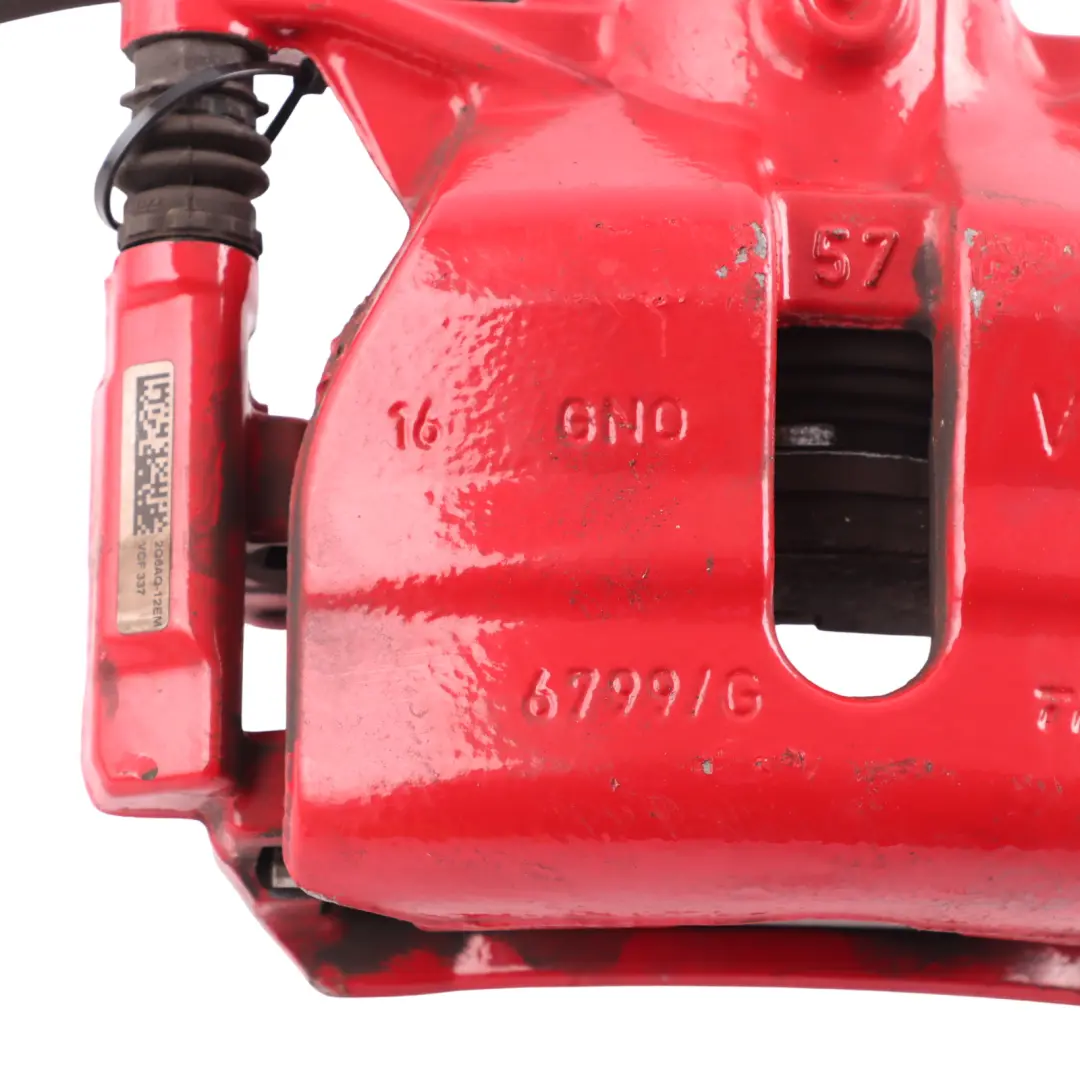 Front Brake Caliper Housing Right O/S Red to VW Polo VI GTI Golf Mk7 with Part number 5G0615124C VW Polo VI GTI Golf Mk7 Front Brake Caliper Housing Right O/S Red - SKU 5G0615124C - Part number 5G0615124C