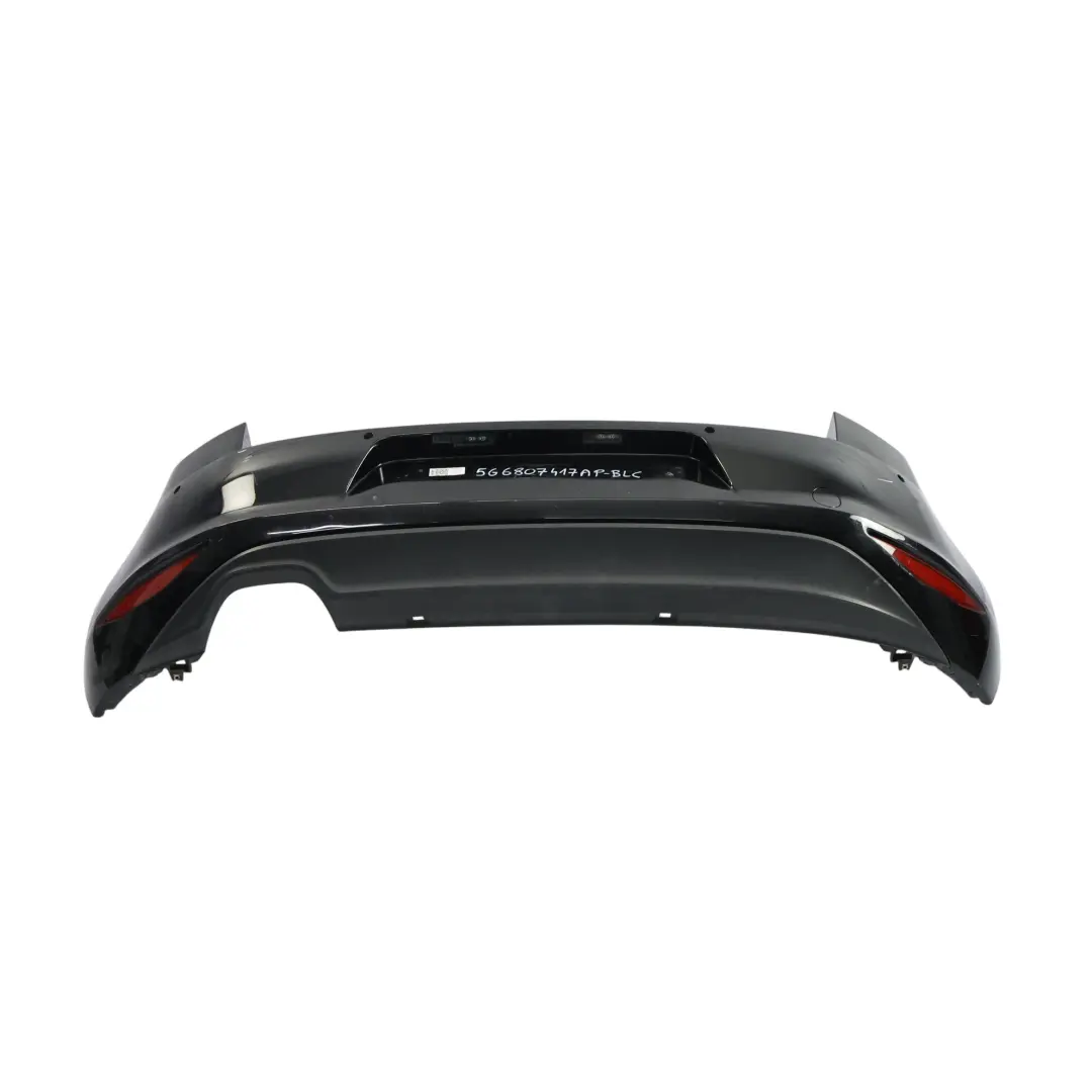 Bumper Rear Trim Panel Covering Black - 041 to Volkswagen VW Golf Mk7 with Part number 5G6807417AP Volkswagen VW Golf Mk7 Bumper Rear Trim Panel Covering Black - 041 - SKU 5G6807417AP-BLC - Part number 5G6807417AP