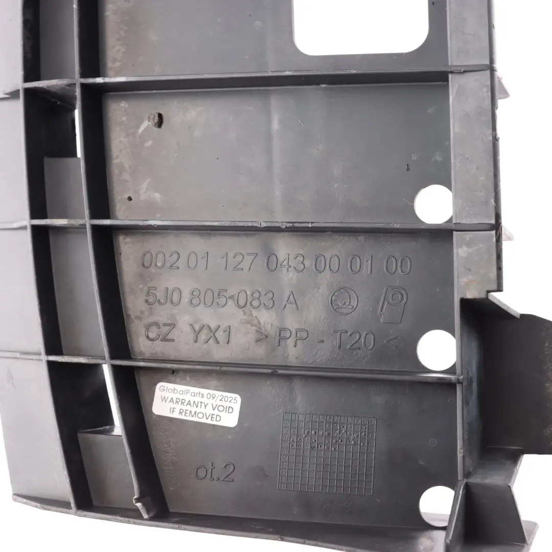 Skoda Fabia 5J Front Under Bumper Lower Grille Cover Trim Cover - SKU 5J0805083A - Part number 5J0805083A