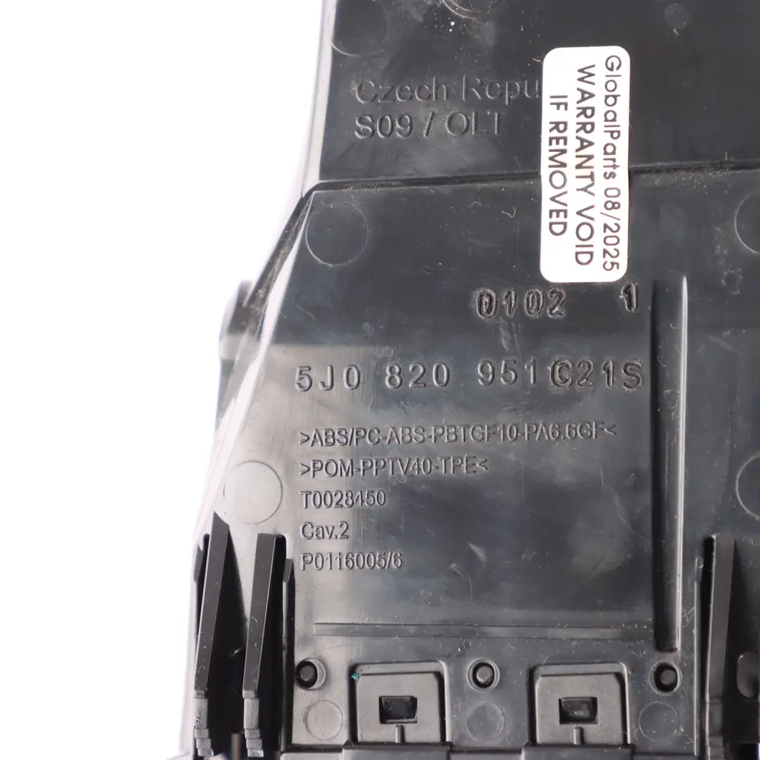 Front Centre Air Vents Dashboard Panel Trim Cover to Skoda Fabia 5J with Part number 5J0820951C Skoda Fabia 5J Front Centre Air Vents Dashboard Panel Trim Cover - SKU 5J0820951C - Part number 5J0820951C