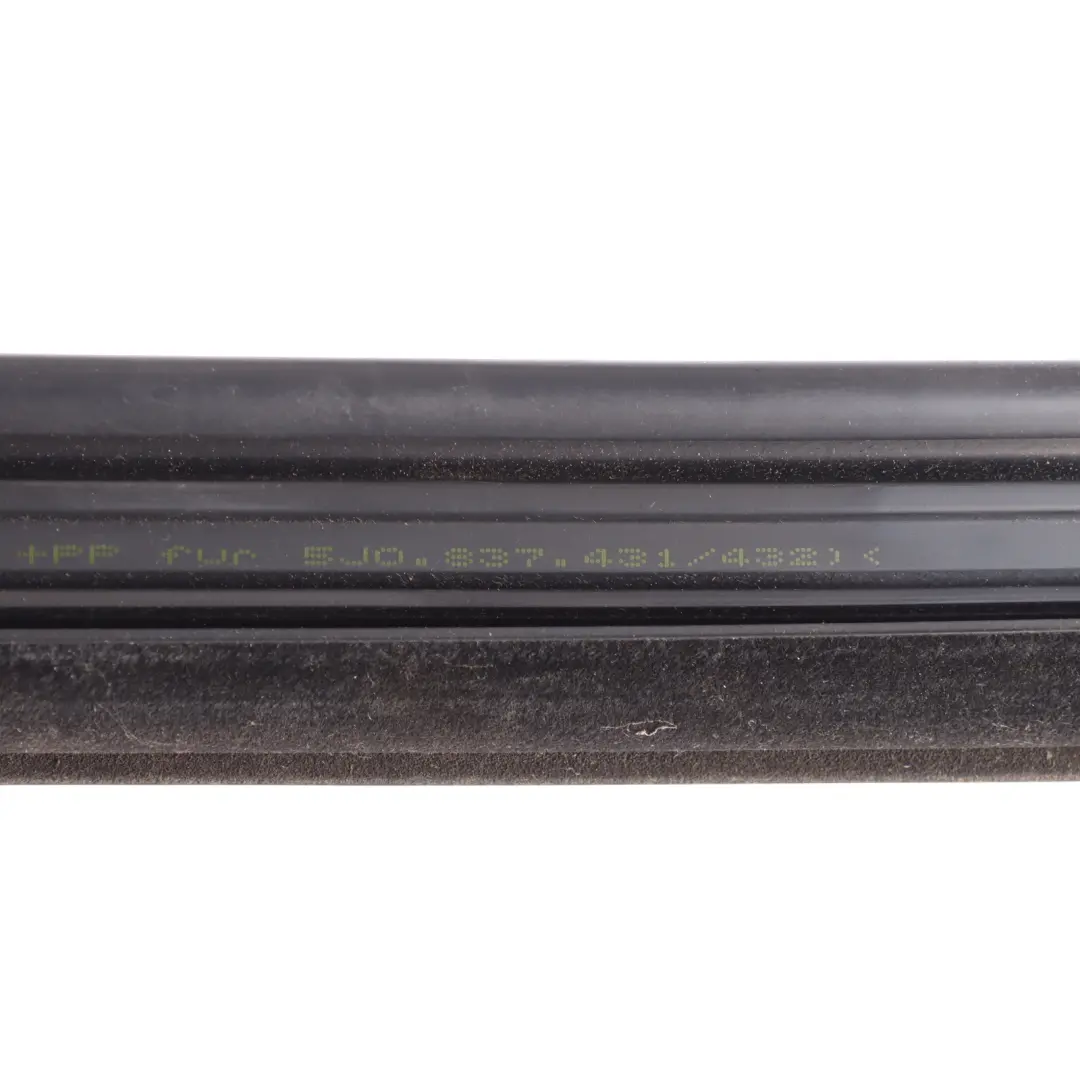 Skoda Fabia 5J Front Door Window Guide Seal Gasket Right O/S - SKU 5J0837432F - Part number 5J0837432F