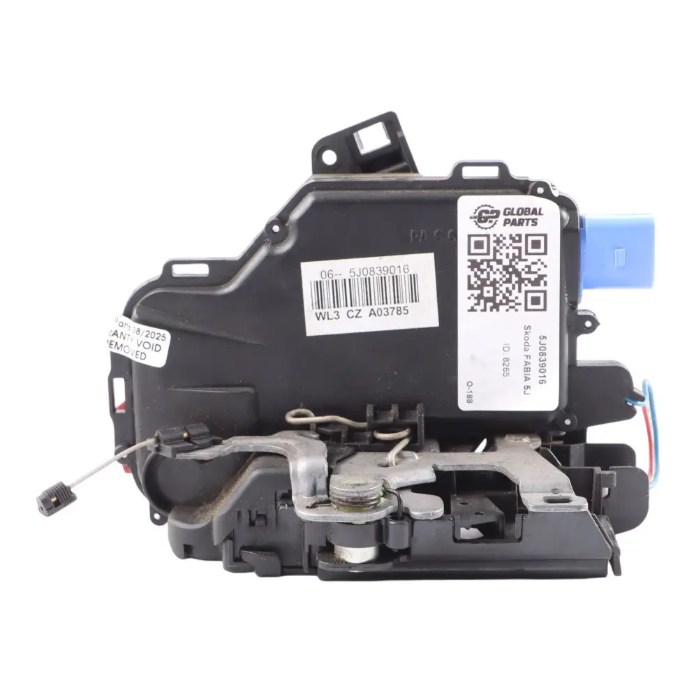 Skoda Fabia 5J Cerradura Puerta Trasera Pestillo Liberación Derecha - SKU 5J0839016 - Número de pieza 5J0839016