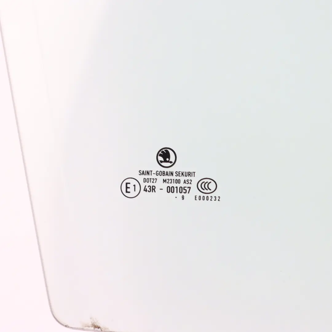 Mk2 5J Door Side Window Glass AS2 Tinted Front Right O/S to Skoda Fabia with Part number 5J0845022E Skoda Fabia Mk2 5J Door Side Window Glass AS2 Tinted Front Right O/S - SKU 5J0845022E - Part number 5J0845022E