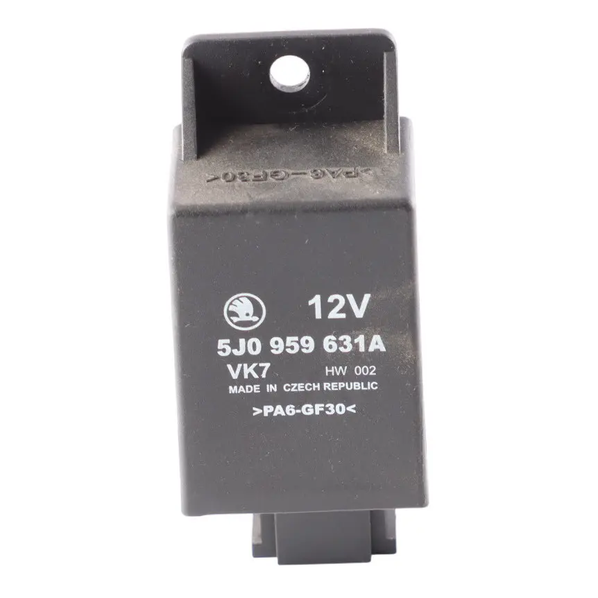 Skoda Fabia 5J Lateral Acceleration Air Module Adaptor Relay 12V 5J0959631A