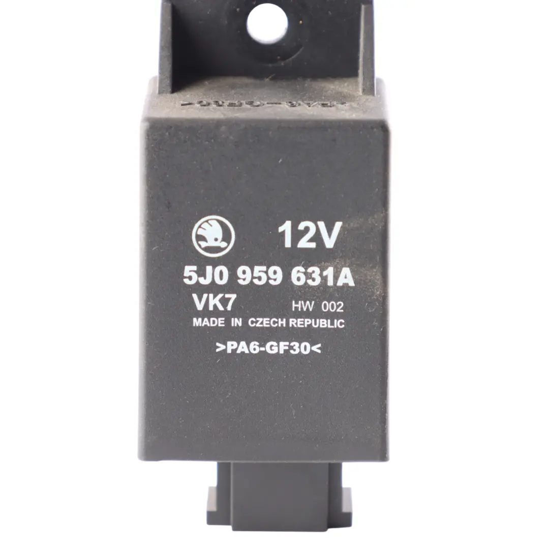 Skoda Fabia 5J Modulo Aria Accelerazione Laterale Adattatore Relè 12V - SKU 5J0959631A - Numero di parte 5J0959631A