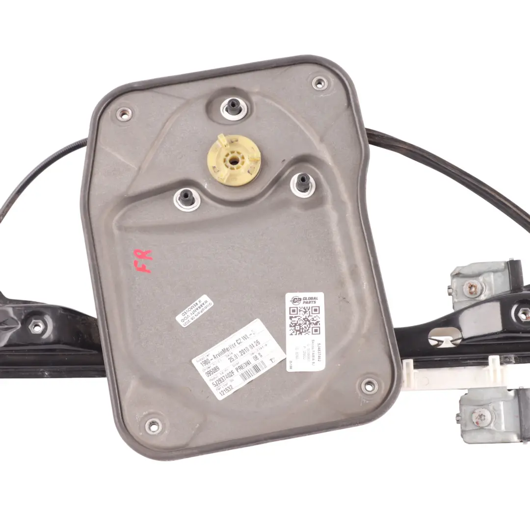 Window Lifter Regulator Mechanism Front Right O/S to Skoda Fabia 5J with Part number 5J4837462 Skoda Fabia 5J Window Lifter Regulator Mechanism Front Right O/S - SKU 5J4837462-1 - Part number 5J4837462