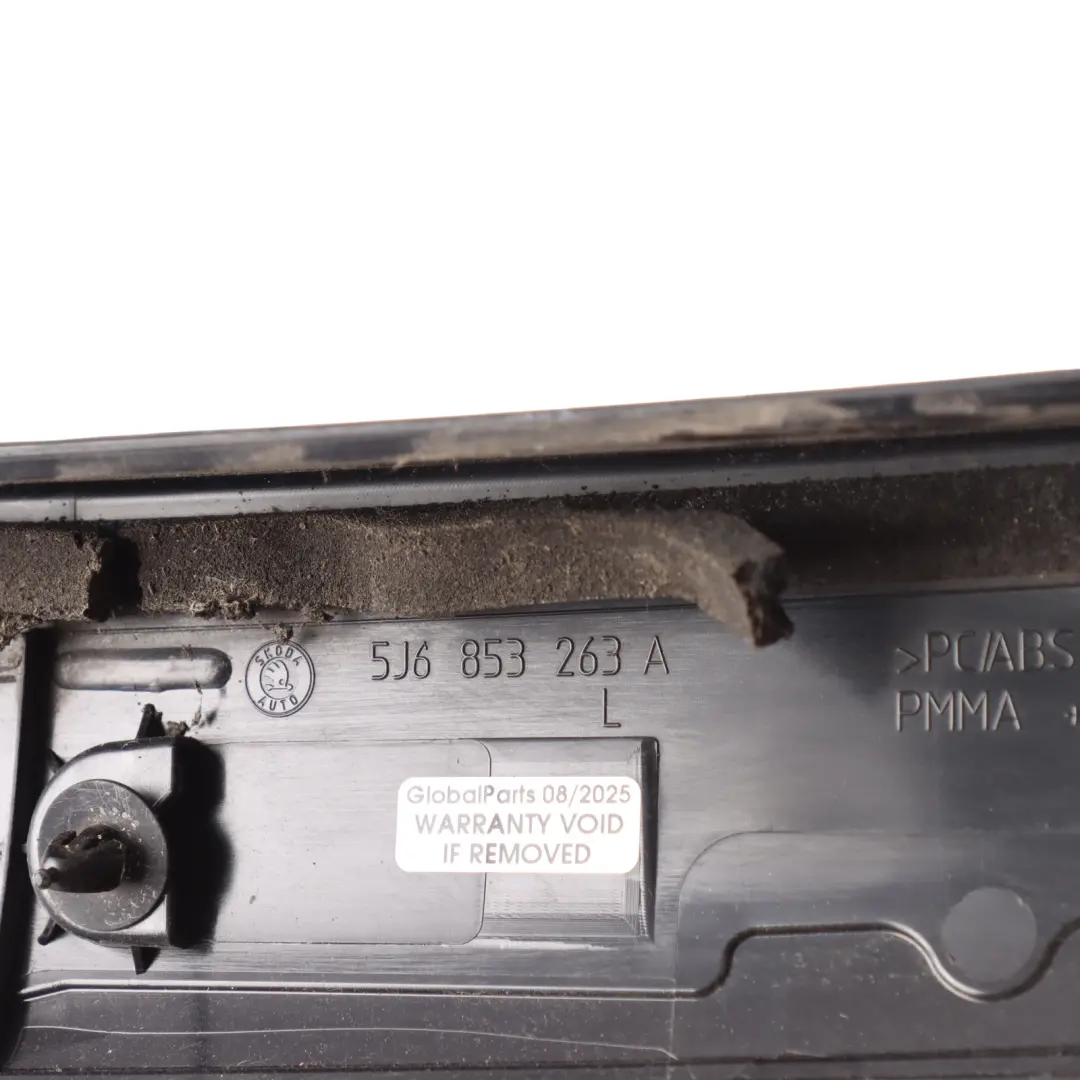 Skoda Fabia Mk2 5J A-Säule Verkleidung Panel Links - SKU 5J6853263A - Teilenummer 5J6853263A