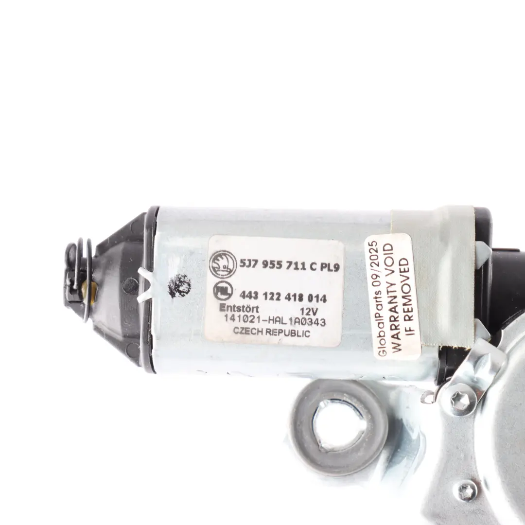 Skoda Yeti 5L Wiper Motor Rear Window Tailgate Glass Drive Unit - SKU 5J7955711C - Part number 5J7955711C