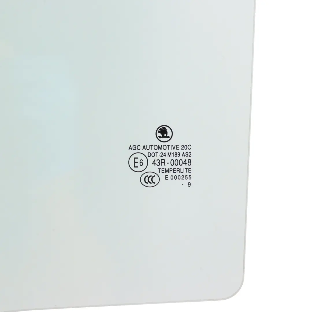 Door Window Glass Side Green Rear Left N/S AS2 to Skoda Fabia 5J with Part number 5J9845205A Skoda Fabia 5J Door Window Glass Side Green Rear Left N/S AS2 - SKU 5J9845205A - Part number 5J9845205A