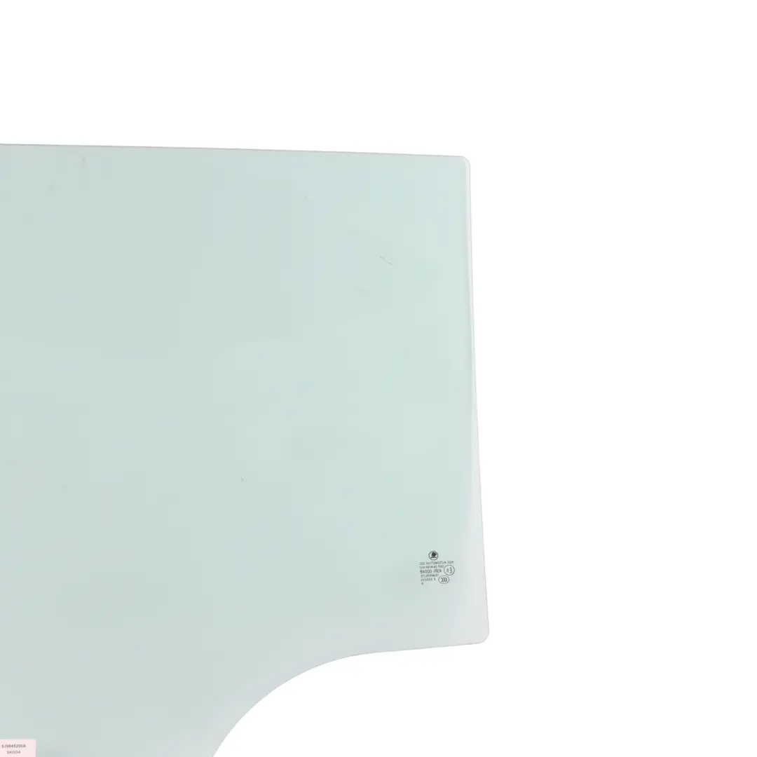 Door Window Glass Side Green Rear Right O/S AS2 to Skoda Fabia 5J with Part number 5J9845206A Skoda Fabia 5J Door Window Glass Side Green Rear Right O/S AS2 - SKU 5J9845206A - Part number 5J9845206A