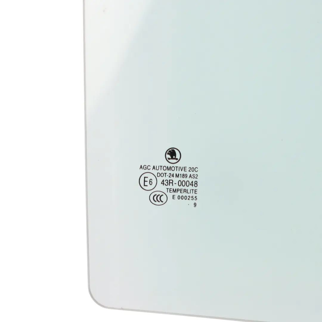 Skoda Fabia 5J Door Window Glass Side Green Rear Right O/S AS2 - SKU 5J9845206A - Part number 5J9845206A