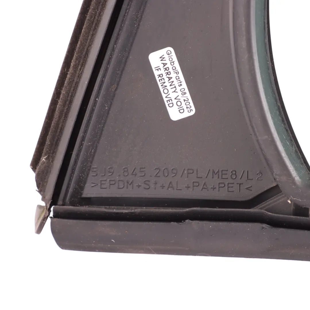 Skoda Fabia MK2 Guía Sellado Cristal Ventana Puerta Trasera Izquierda - SKU 5J9845209N - Número de pieza 5J9845209N