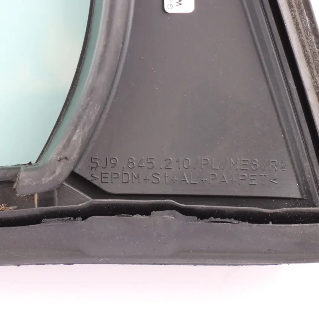 Skoda Fabia Mk2 Rear Door Window Glas Fixed Guide Seal Right O/S AS2 - SKU 5J9845210N - Part number 5J9845210N