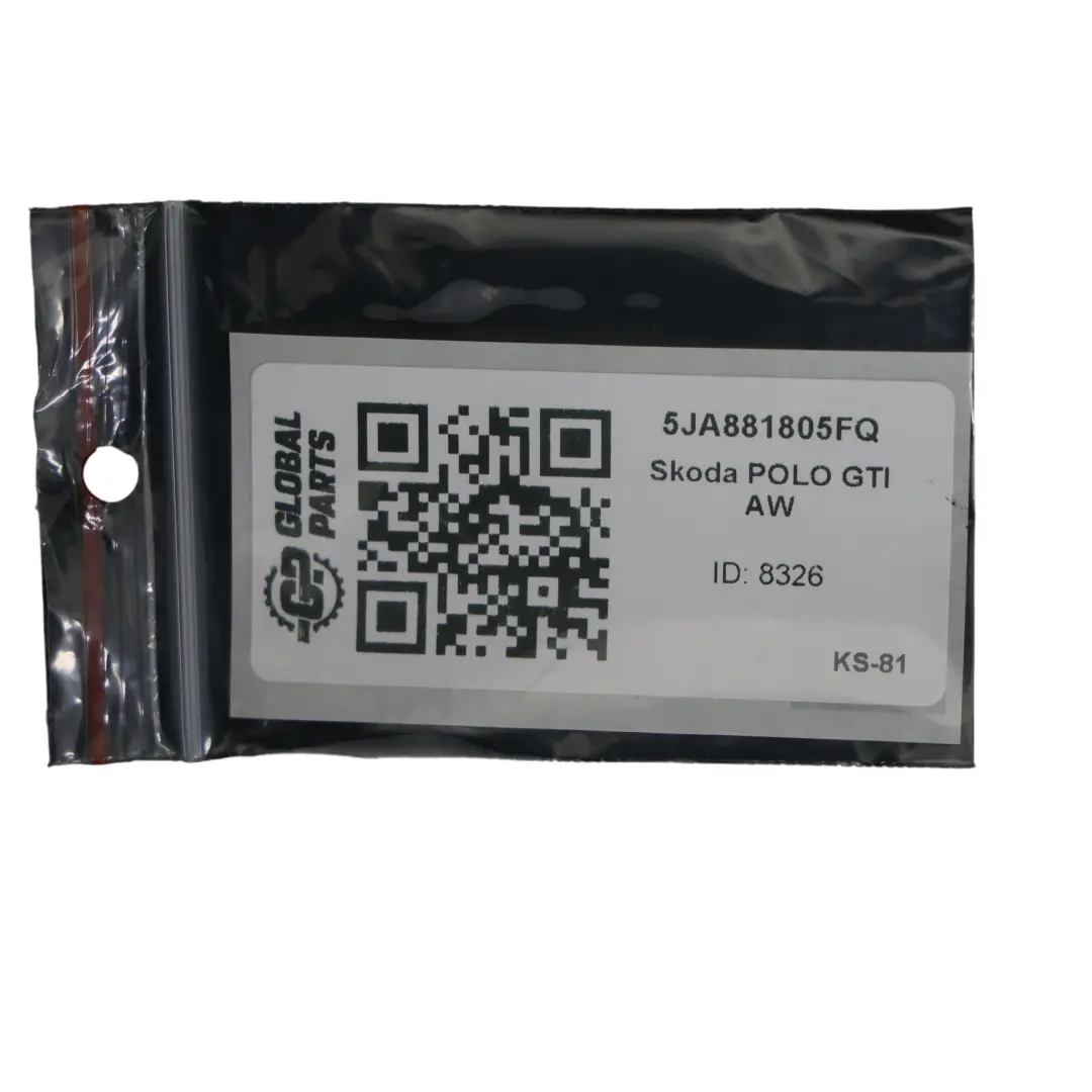 Skoda Rapid NH1 Siège Avant Chauffant En Tissu Satiné Noir Argenté Gauche - SKU 5JA881805FQ - Numéro de pièce 5JA881805FQ