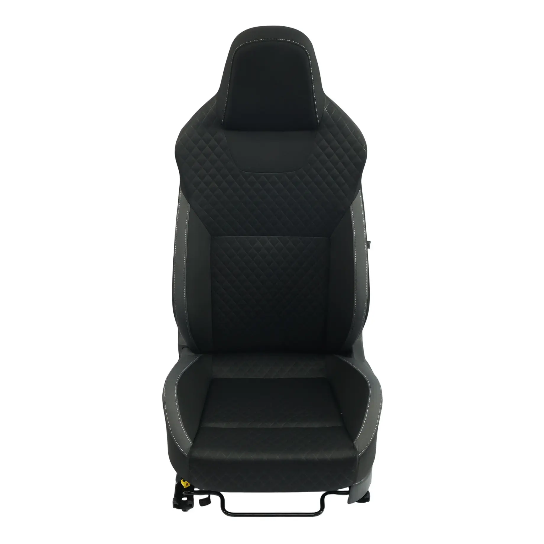 Skoda Rapid NH1 Vorder Sitz Beheizt Stoff Satine Schwarz Silber Links