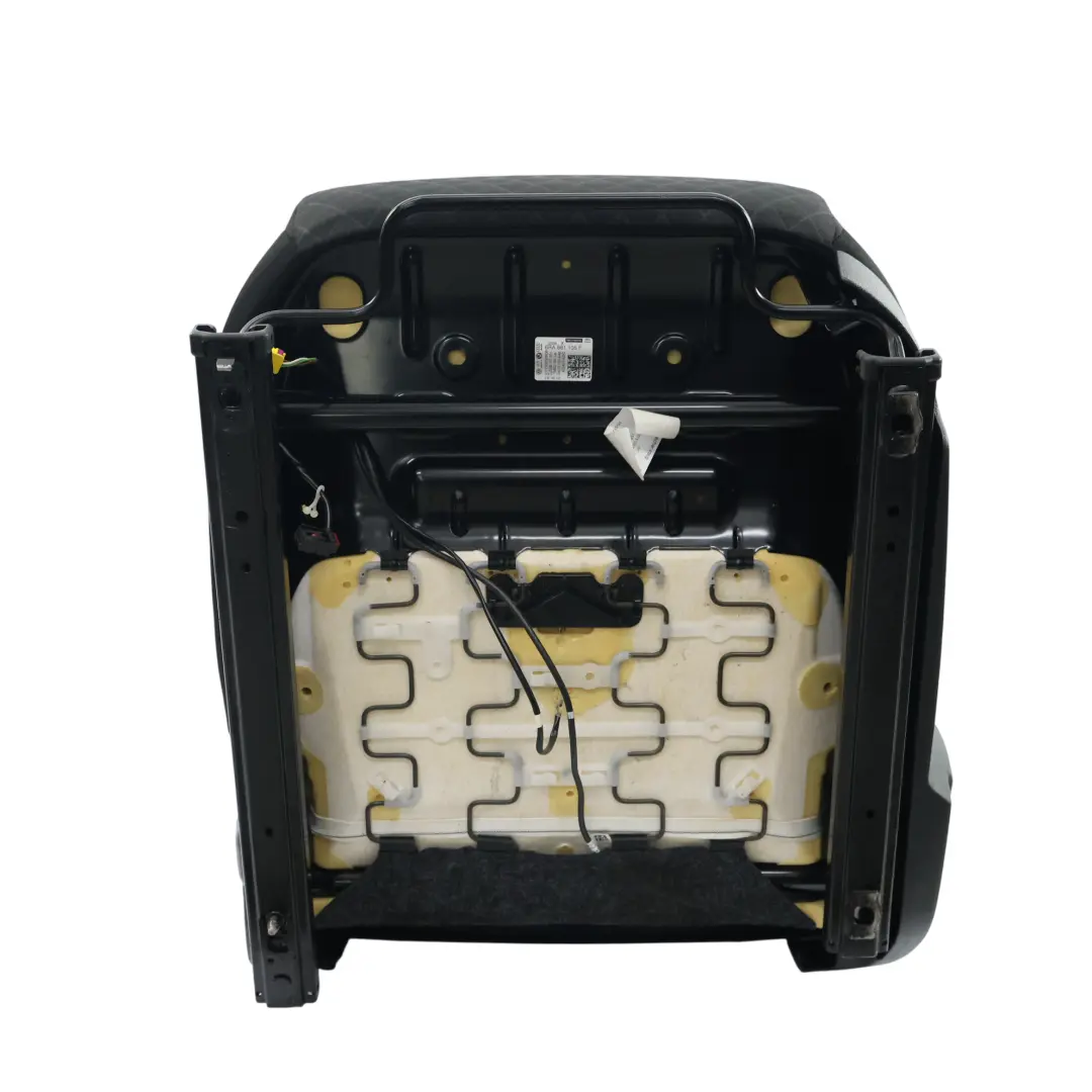 Skoda Rapid NH1 Vorder Sitz Beheizt Stoff Satine Schwarz Silber Links - SKU 5JA881805FQ - Teilenummer 5JA881805FQ