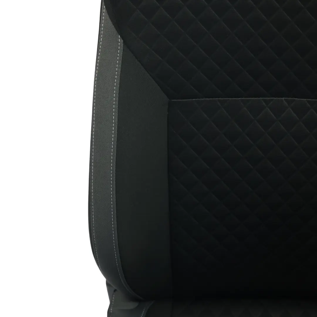 Skoda Rapid NH1 Sedile Anteriore Riscaldato Tessuto Nero Argento Sinistro - SKU 5JA881805FQ - Numero di parte 5JA881805FQ