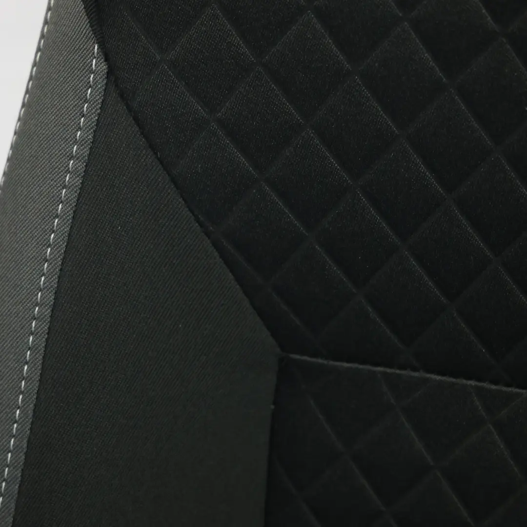 Skoda Rapid NH1 Front Seat Heated Cloth Satine Black Silver Left N/S - SKU 5JA881805FQ - Part number 5JA881805FQ