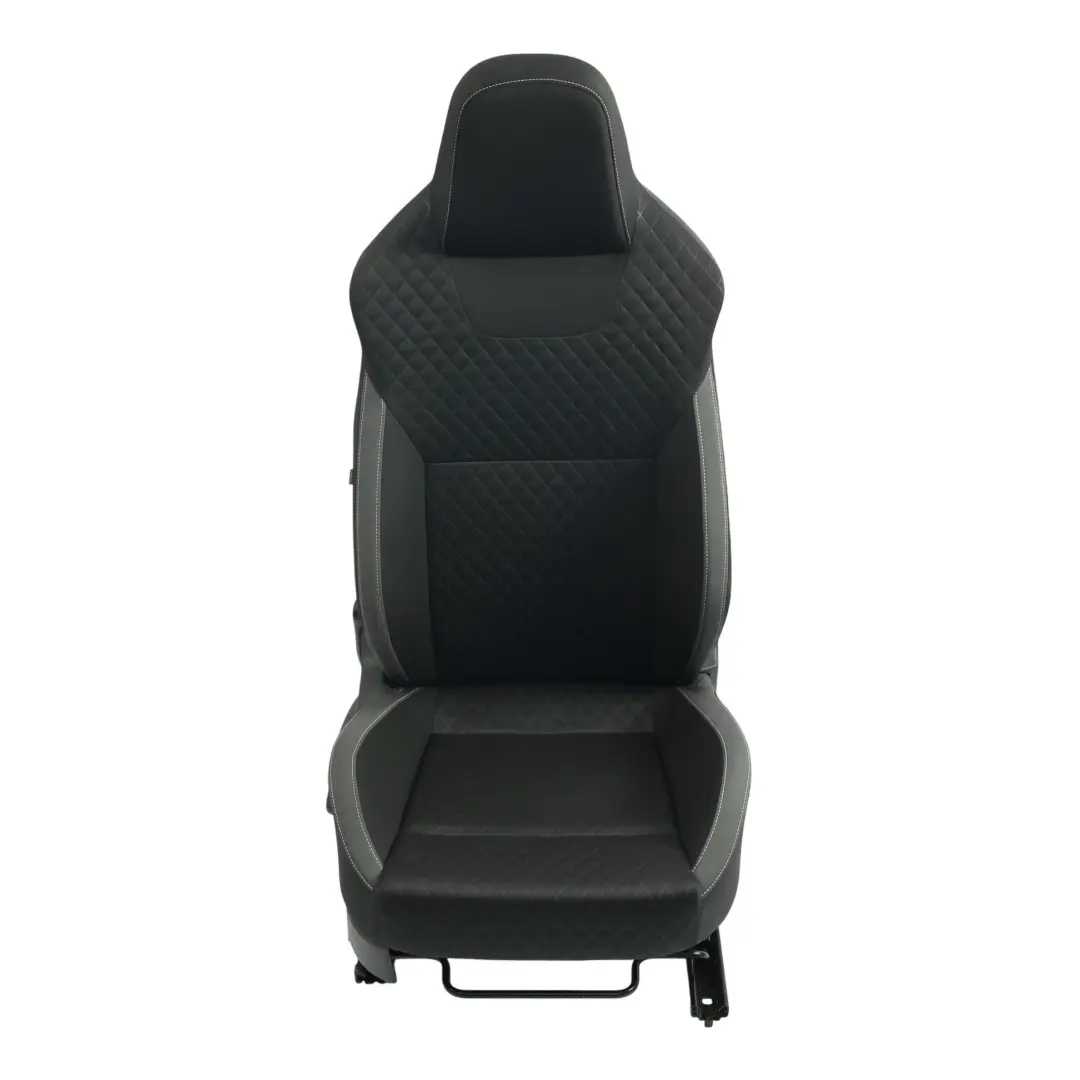 Vorder Sitz Beheizter Stoff Satine Schwarz Silber Rechts für Skoda Rapid NH1 mit Teilenummer 5JA881806DT Skoda Rapid NH1 Vorder Sitz Beheizter Stoff Satine Schwarz Silber Rechts - SKU 5JA881806DT - Teilenummer 5JA881806DT
