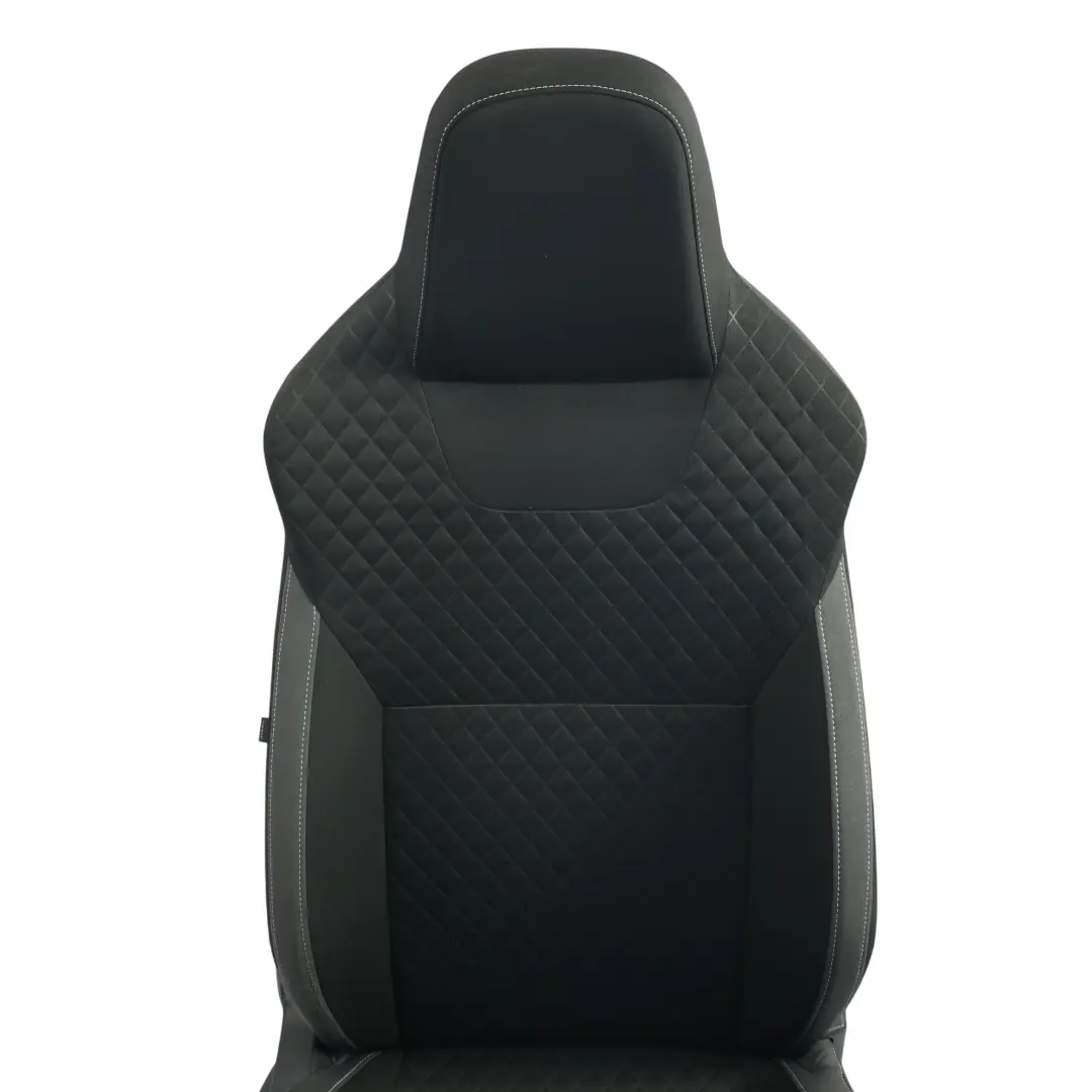 Skoda Rapid NH1 Front Seat Heated Cloth Satine Black Silver Right O/S - SKU 5JA881806DT - Part number 5JA881806DT