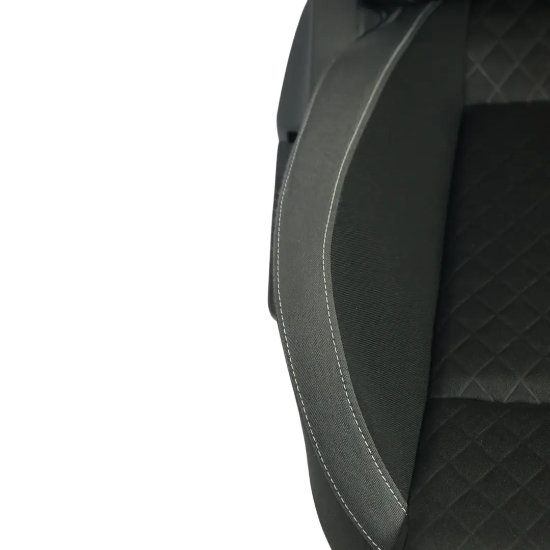 Skoda Rapid NH1 Front Seat Heated Cloth Satine Black Silver Right O/S - SKU 5JA881806DT - Part number 5JA881806DT