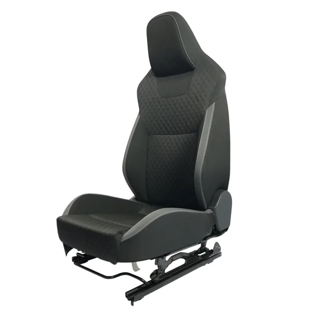 Skoda Rapid NH1 Front Seat Heated Cloth Satine Black Silver Right O/S - SKU 5JA881806DT - Part number 5JA881806DT