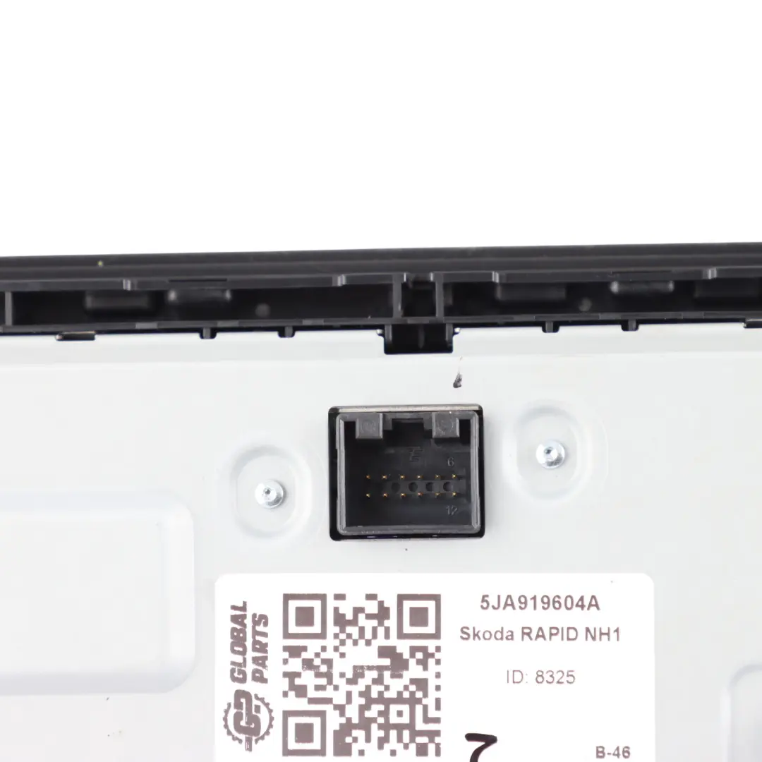 Dashboard Radio Multifunction Media Display Unit to Skoda Rapid NH1 with Part number 5JA919604A Skoda Rapid NH1 Dashboard Radio Multifunction Media Display Unit - SKU 5JA919604A - Part number 5JA919604A