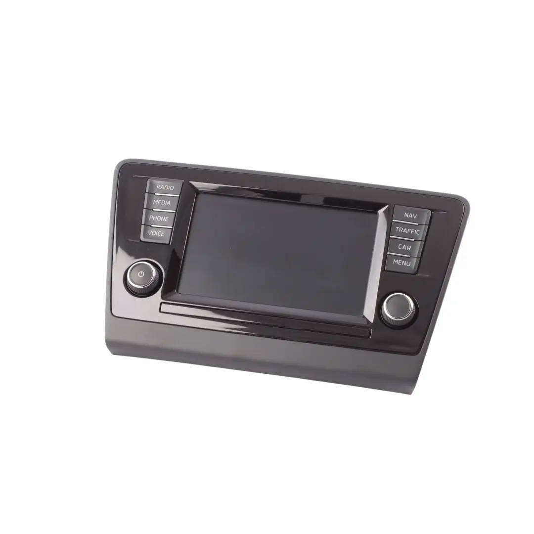 Dashboard Radio Multifunction Media Display Unit to Skoda Rapid NH1 with Part number 5JA919604A Skoda Rapid NH1 Dashboard Radio Multifunction Media Display Unit - SKU 5JA919604A - Part number 5JA919604A