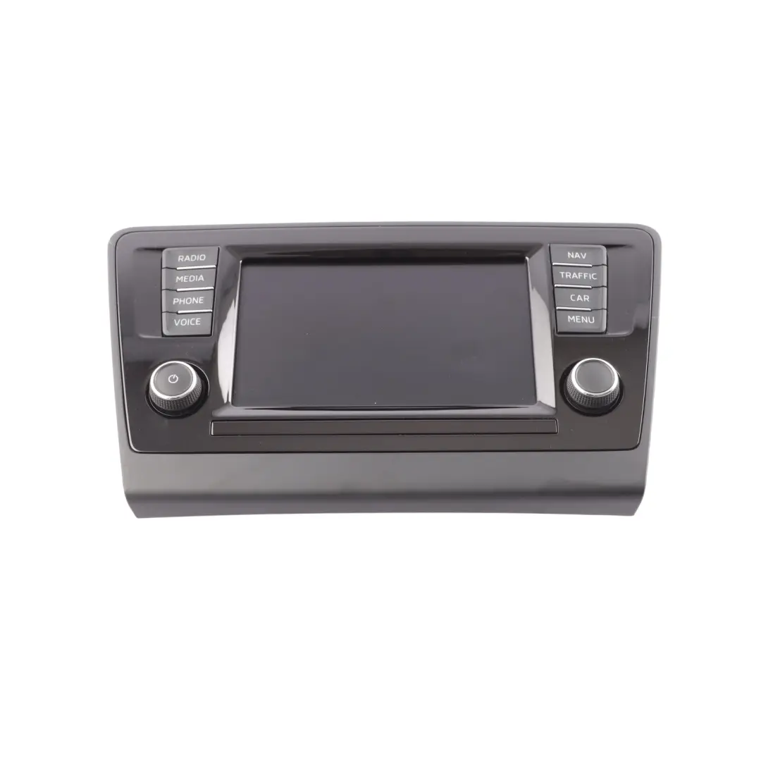 Dashboard Radio Multifunction Media Display Unit to Skoda Rapid NH1 with Part number 5JA919604A Skoda Rapid NH1 Dashboard Radio Multifunction Media Display Unit - SKU 5JA919604A - Part number 5JA919604A