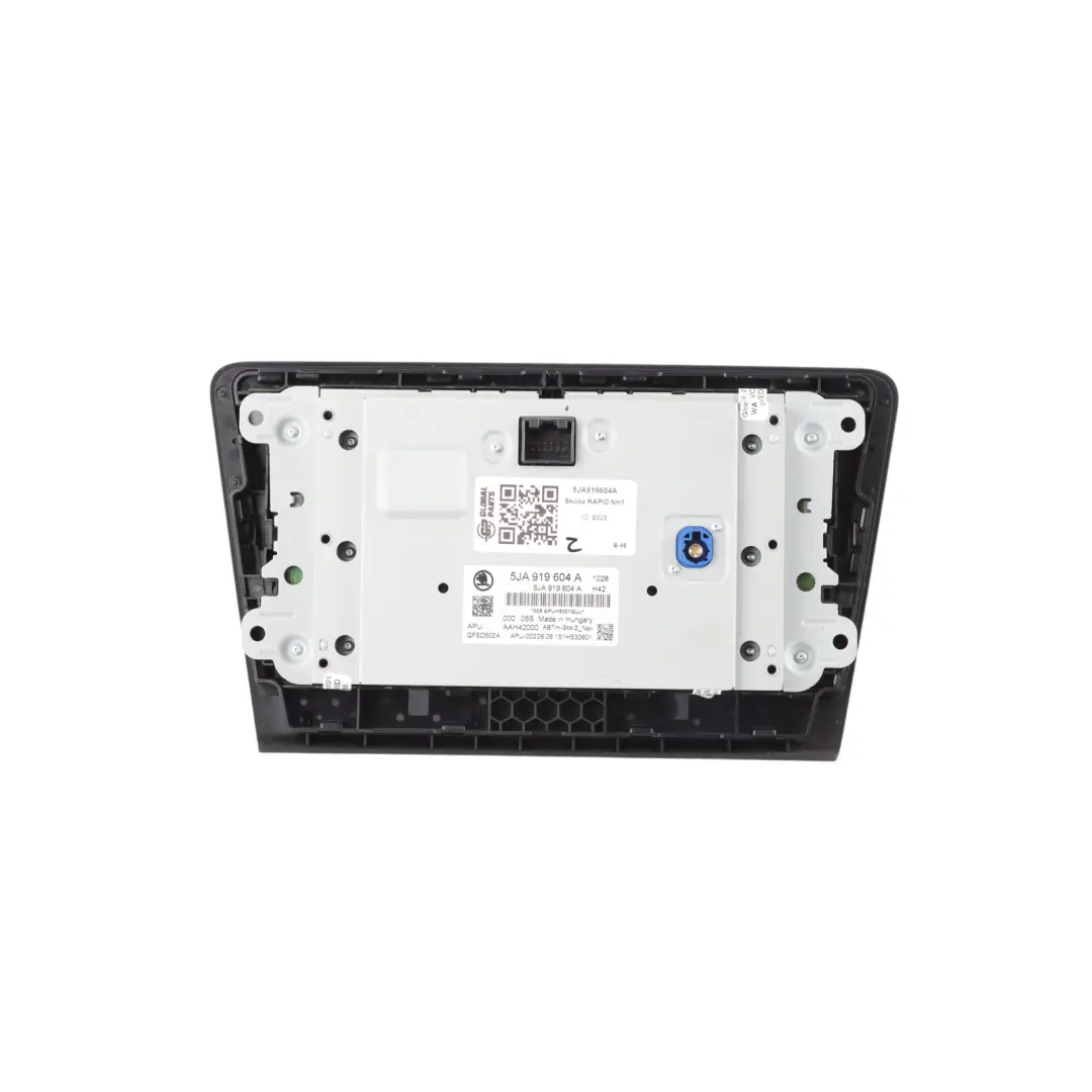 Dashboard Radio Multifunction Media Display Unit to Skoda Rapid NH1 with Part number 5JA919604A Skoda Rapid NH1 Dashboard Radio Multifunction Media Display Unit - SKU 5JA919604A - Part number 5JA919604A