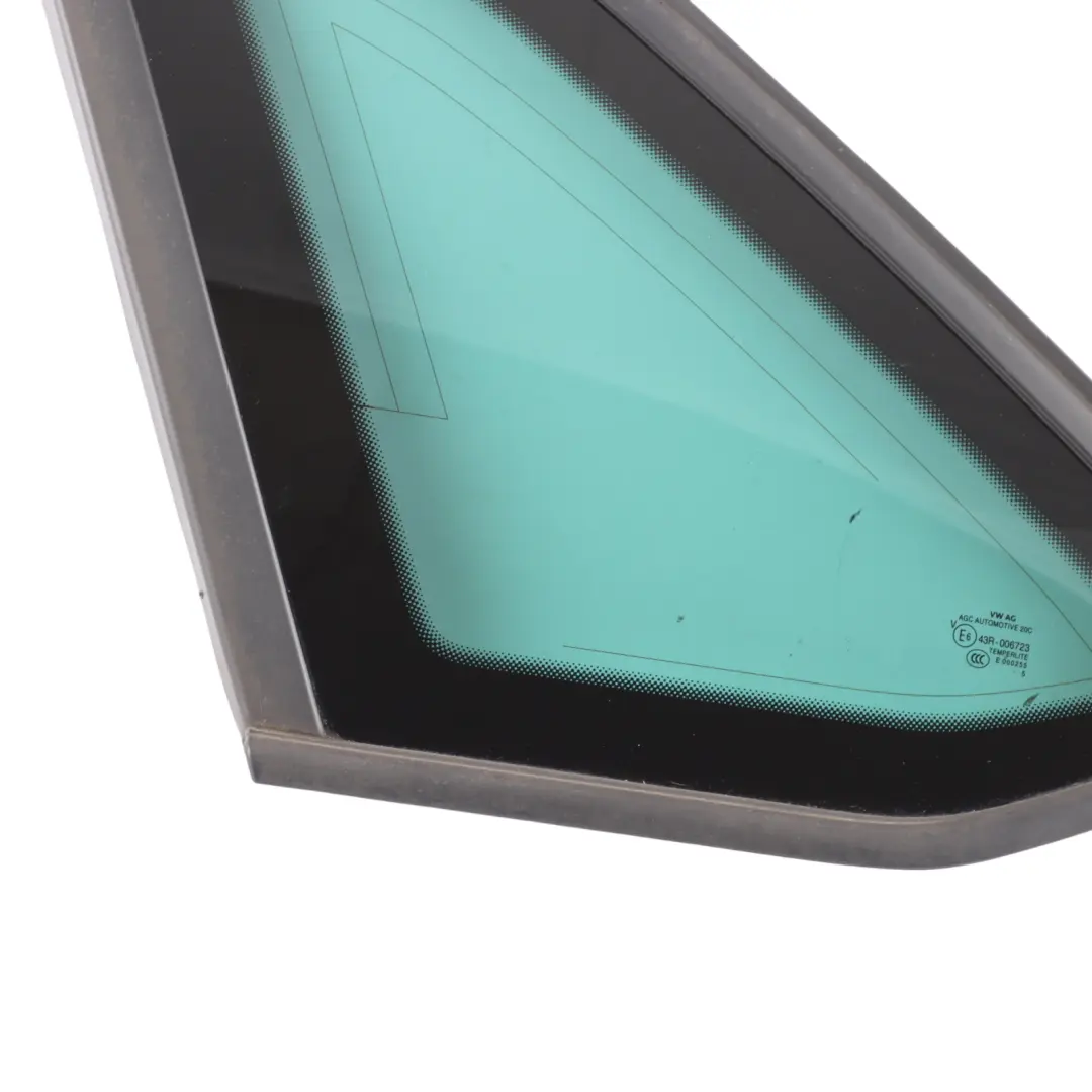 Triangle Glass Fixed Tinted Left N/S to Skoda Rapid NH1 Hatchback Rear with Part number 5JJ845297L Skoda Rapid NH1 Hatchback Rear Triangle Glass Fixed Tinted Left N/S - SKU 5JJ845297L - Part number 5JJ845297L