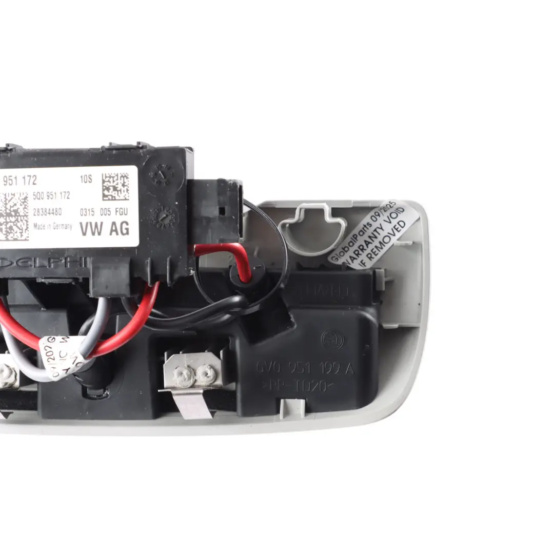 Anti Theft Alarm Sensor Module Control Unit Panel Grey 5Q0951172 to Skoda Rapid NH with Part number 5JJ877521A Skoda Rapid NH Anti Theft Alarm Sensor Module Control Unit Panel Grey 5Q0951172 - SKU 5JJ877521A - Part number 5JJ877521A