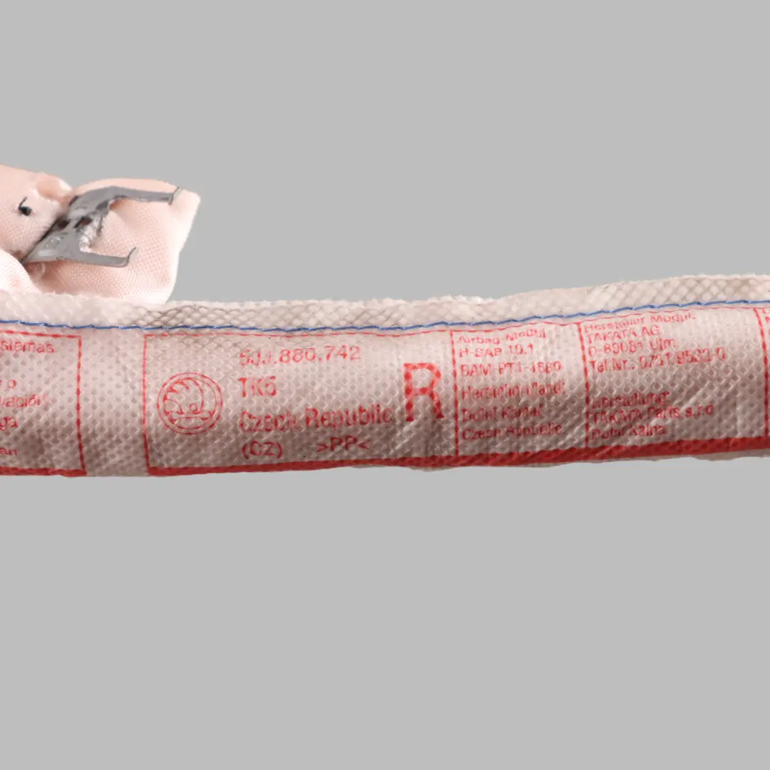 Roof Curtain Air Module Unit Right O/S to Skoda Rapid NH1 with Part number 5JJ880742A Skoda Rapid NH1 Roof Curtain Air Module Unit Right O/S - SKU 5JJ880742A - Part number 5JJ880742A