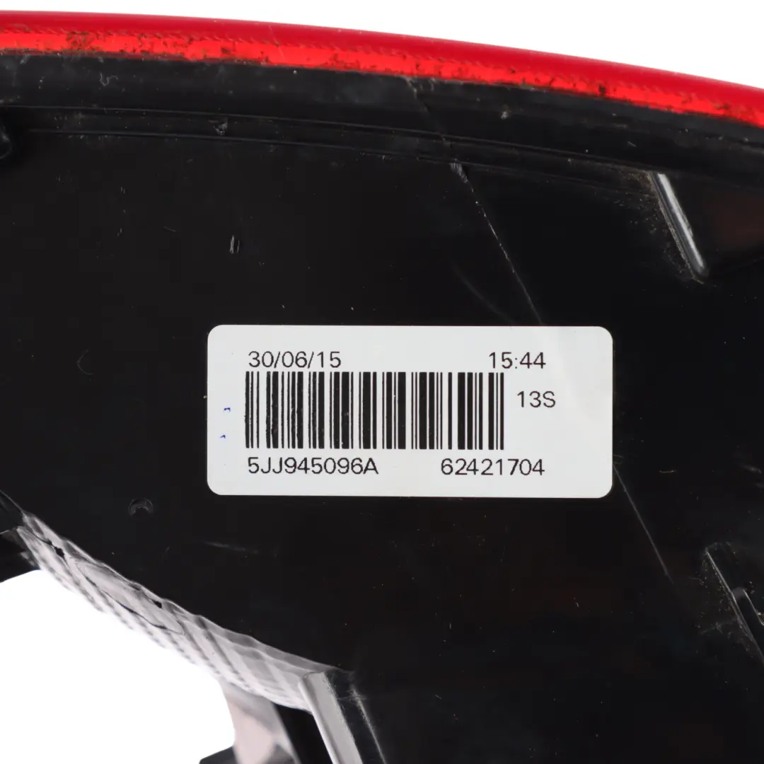 Tail Light Lamp Side Panel Rear Right O/S to Skoda Rapid NH1 with Part number 5JJ945112A Skoda Rapid NH1 Tail Light Lamp Side Panel Rear Right O/S - SKU 5JJ945112A - Part number 5JJ945112A