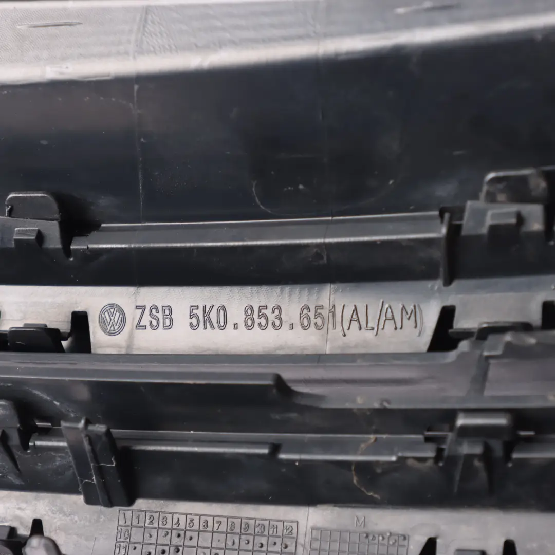 Hood Bonnet Grille Radiator Cover Trim Panel to VW Volkswagen Golf VI with Part number 5K0853651AL VW Volkswagen Golf VI Hood Bonnet Grille Radiator Cover Trim Panel - SKU 5K0853651AL-1 - Part number 5K0853651AL