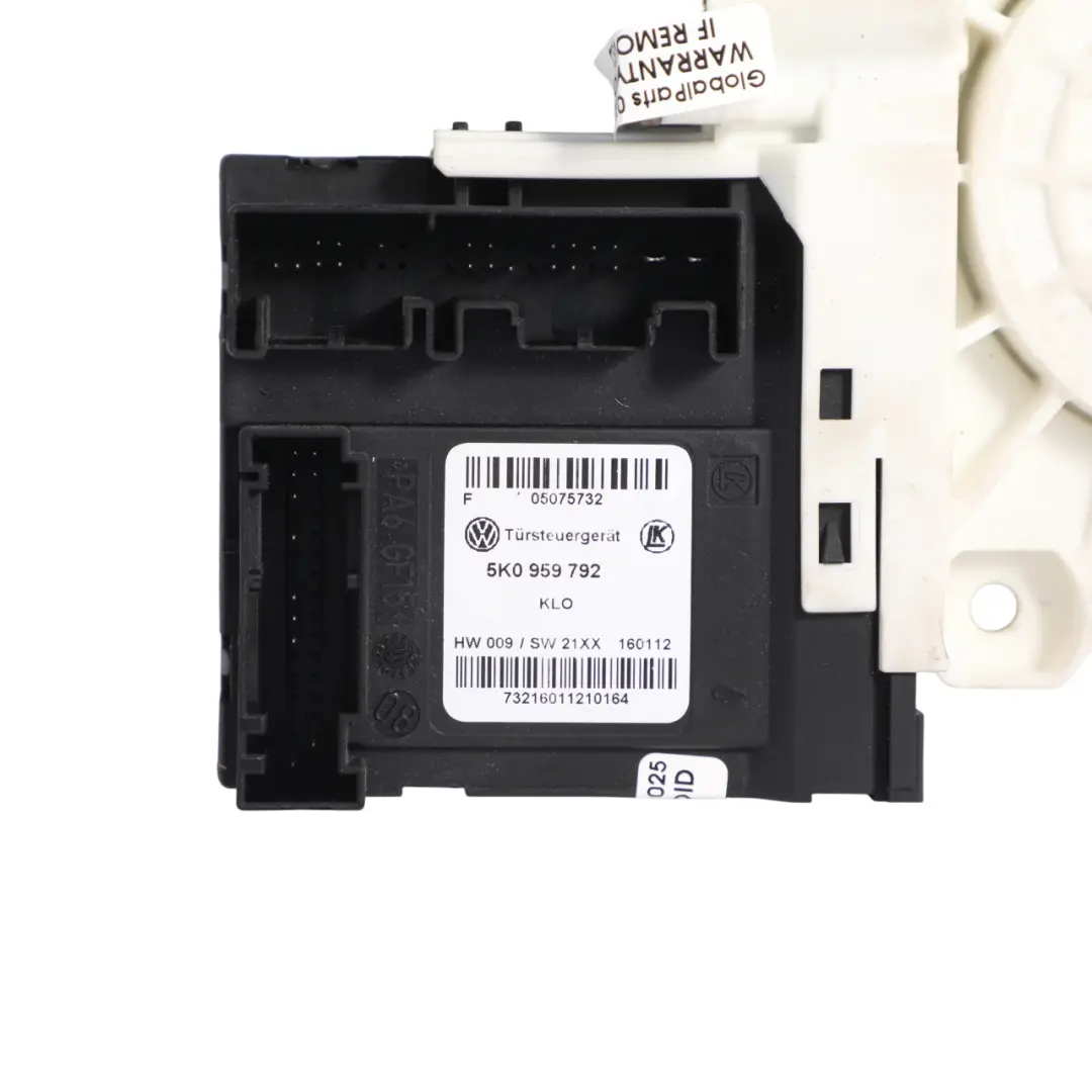 Mk6 Front Window Lifter Motor Left N/S Regulator to VW Volkswagen Golf with Part number 5K0959702H VW Volkswagen Golf Mk6 Front Window Lifter Motor Left N/S Regulator - SKU 5K0959702H - Part number 5K0959702H