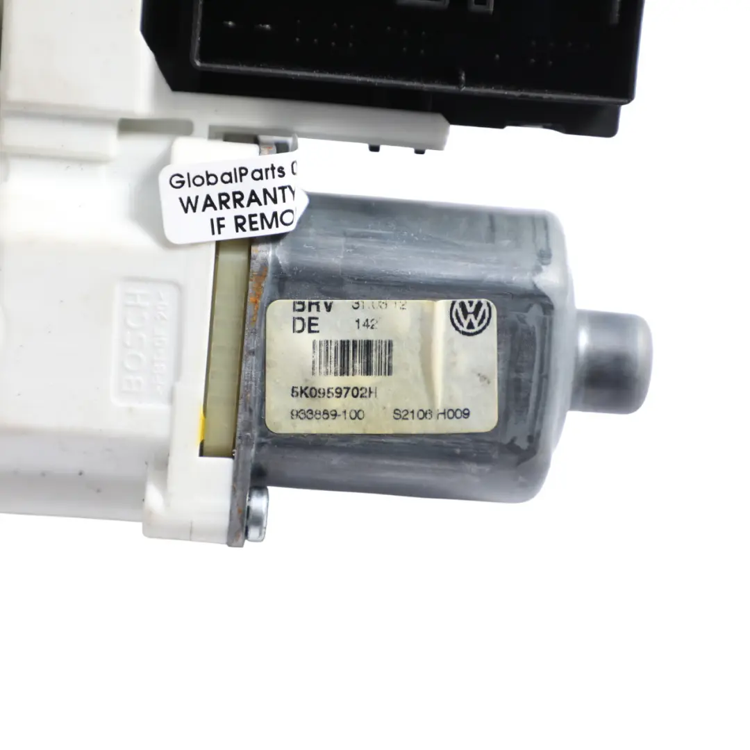 Mk6 Front Window Lifter Motor Left N/S Regulator to VW Volkswagen Golf with Part number 5K0959702H VW Volkswagen Golf Mk6 Front Window Lifter Motor Left N/S Regulator - SKU 5K0959702H - Part number 5K0959702H