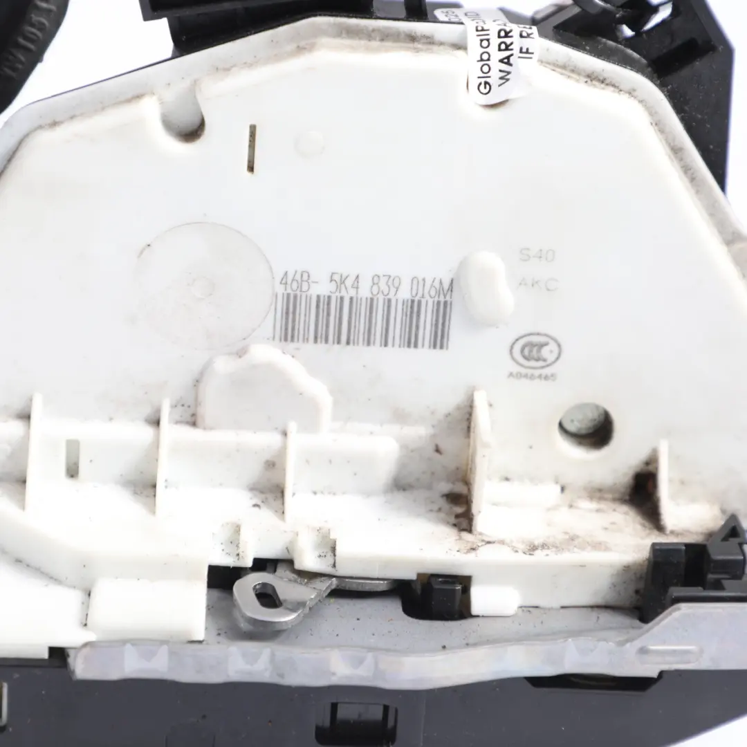 MK6 Actuador Cerradura Puerta Trasera Derecha para Volkswagen Golf con número de pieza 5K4839016M Volkswagen Golf MK6 Actuador Cerradura Puerta Trasera Derecha - SKU 5K4839016M - Número de pieza 5K4839016M