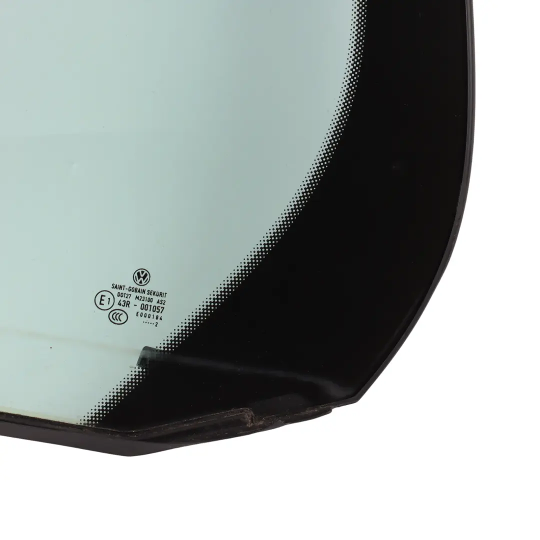 Mk6 5 Door Rear Quarter Window Triangle Glass Right O/S AS2 to VW Golf with Part number 5K6845214E VW Golf Mk6 5 Door Rear Quarter Window Triangle Glass Right O/S AS2 - SKU 5K6845214E - Part number 5K6845214E