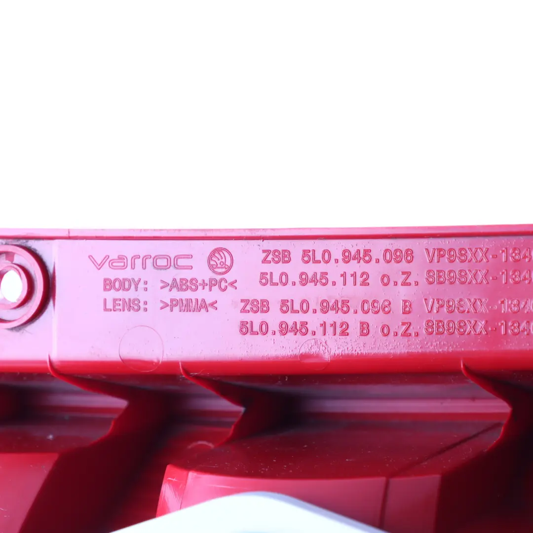 Taillight Lamp Light Outdoor Right O/S to Skoda Yeti 5L Rear with Part number 5L0945112B Skoda Yeti 5L Rear Taillight Lamp Light Outdoor Right O/S - SKU 5L0945112B - Part number 5L0945112B