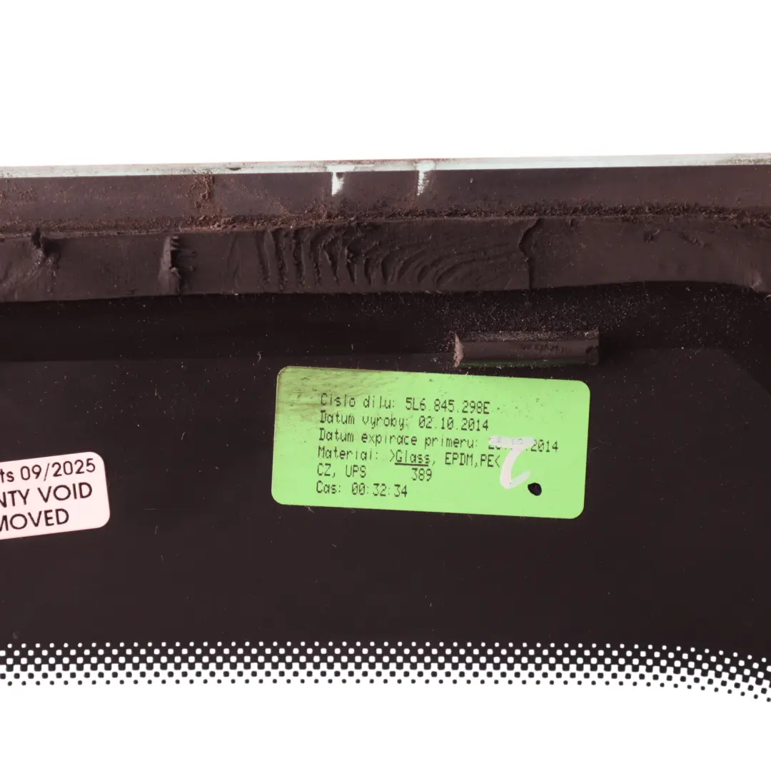 Skoda Yeti 5L Door Fixed Window Glass AS3 Rear Right O/S - SKU 5L6845298E - Part number 5L6845298E