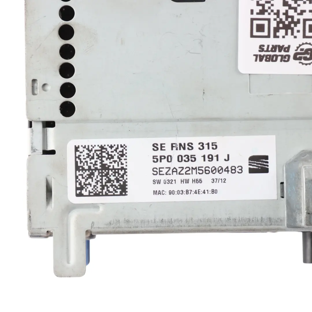 Mk2 1P Altea 5P Head Unit Audio Radio Display Navigation to Seat Leon with Part number 5P0035191J Seat Leon Mk2 1P Altea 5P Head Unit Audio Radio Display Navigation - SKU 5P0035191J - Part number 5P0035191J