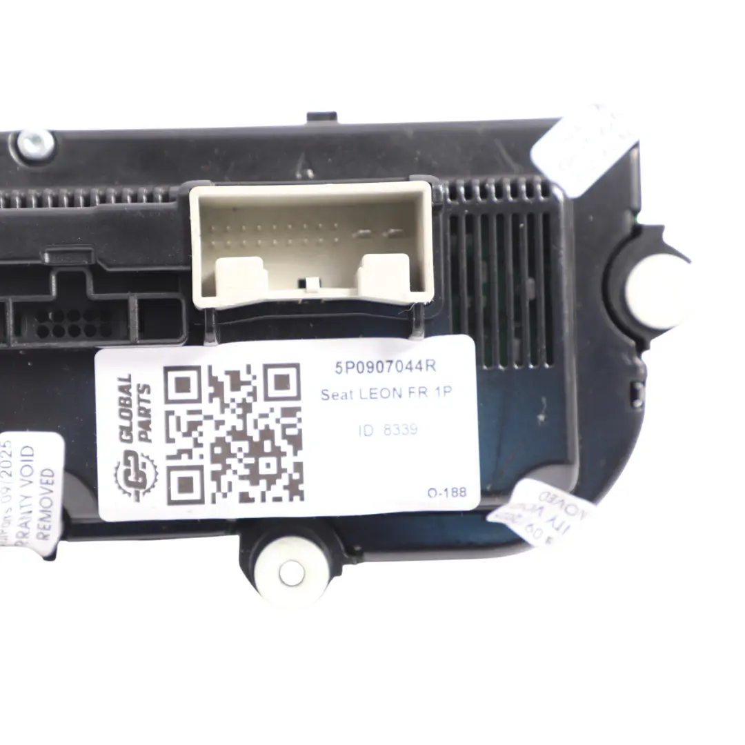 1P Air Conditioning A/C Blower Control Panel Switch to Seat Leon FR with Part number 5P0907044R Seat Leon FR 1P Air Conditioning A/C Blower Control Panel Switch - SKU 5P0907044R - Part number 5P0907044R