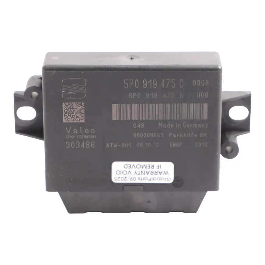 Mk2 1P PDC Parking Distance Control Sensor Module Unit ECU to Seat Leon with Part number 5P0919475C Seat Leon Mk2 1P PDC Parking Distance Control Sensor Module Unit ECU - SKU 5P0919475C - Part number 5P0919475C