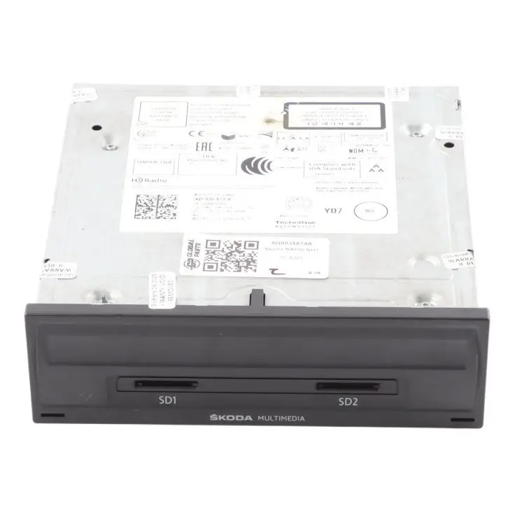 Spaceback NH1 Multimedia Audio Sat Nav Head Unit to Skoda Rapid with Part number 5Q0035874A Skoda Rapid Spaceback NH1 Multimedia Audio Sat Nav Head Unit - SKU 5Q0035874A - Part number 5Q0035874A