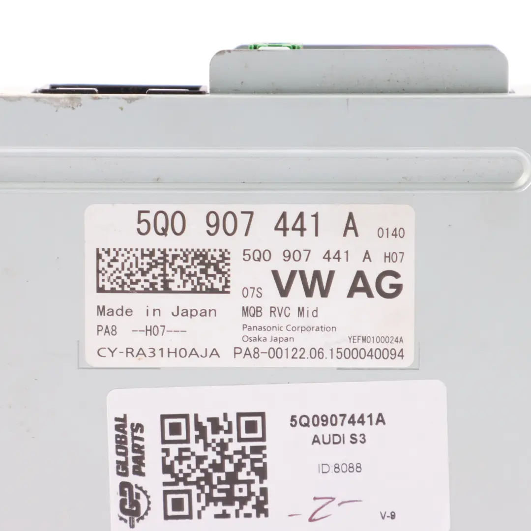 Audi A3 S3 8V Rear View Reverse Camera Module Control Unit - SKU 5Q0907441A - Part number 5Q0907441A