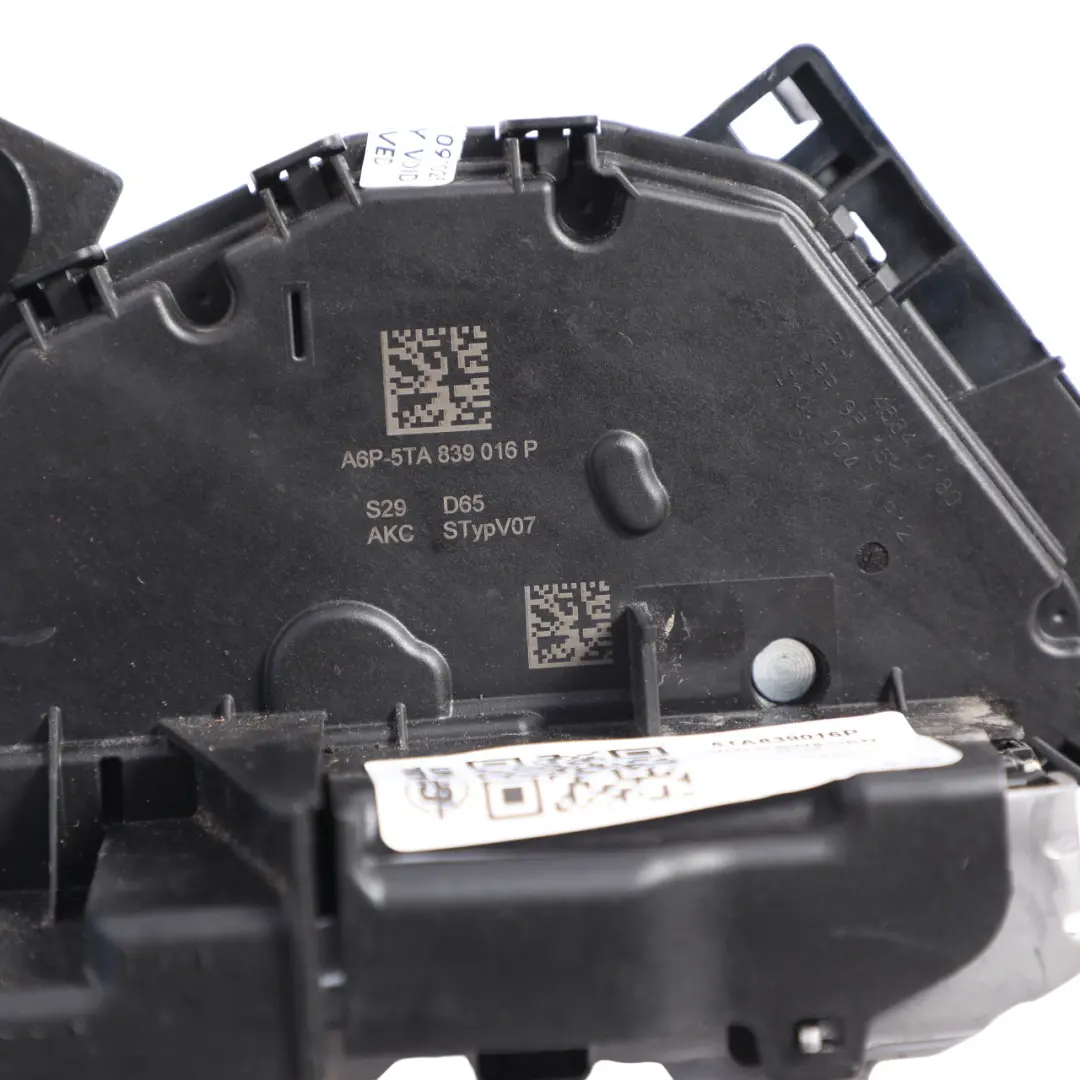 VW Golf Mk8 Polo Mk6 5Dr Rear Door Lock Mechanism Actuator Right O/S - SKU 5TA839016P - Part number 5TA839016P
