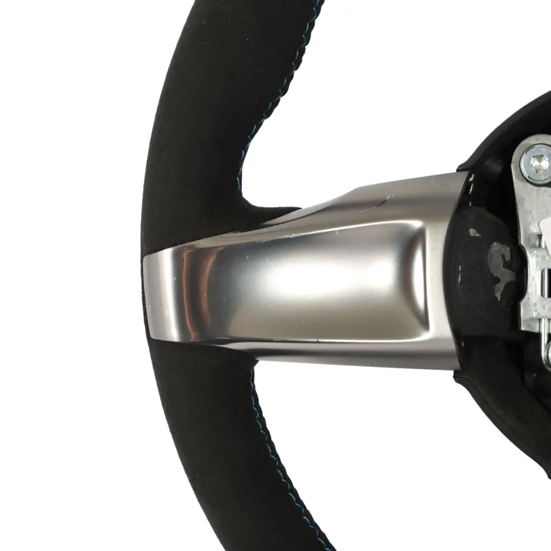 Steering Wheel NEW Black Leather Alcantara M Sport Look to BMW Z4 E85 Roadster with Part number 6758158 BMW Z4 E85 Roadster Steering Wheel NEW Black Leather Alcantara M Sport Look - SKU 6758158-1 - Part number 6758158